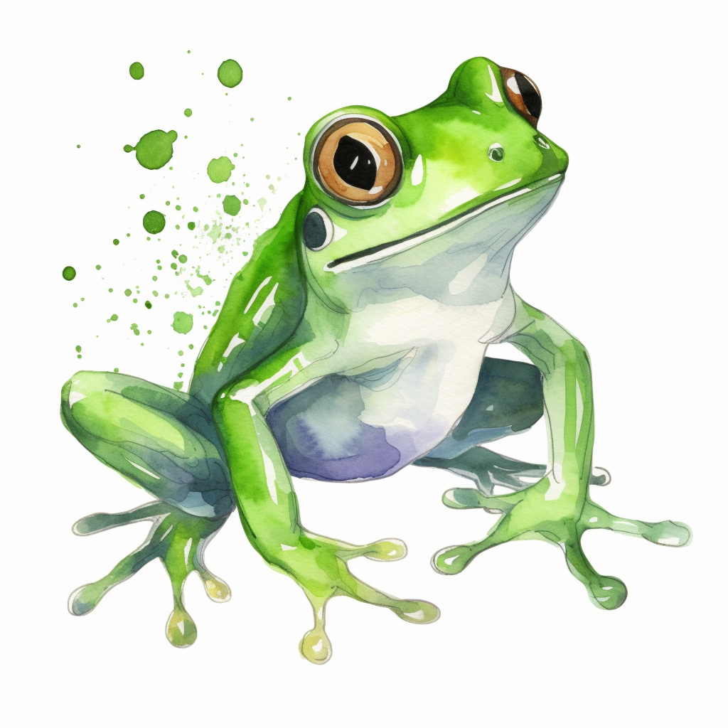 jumping frog clipart