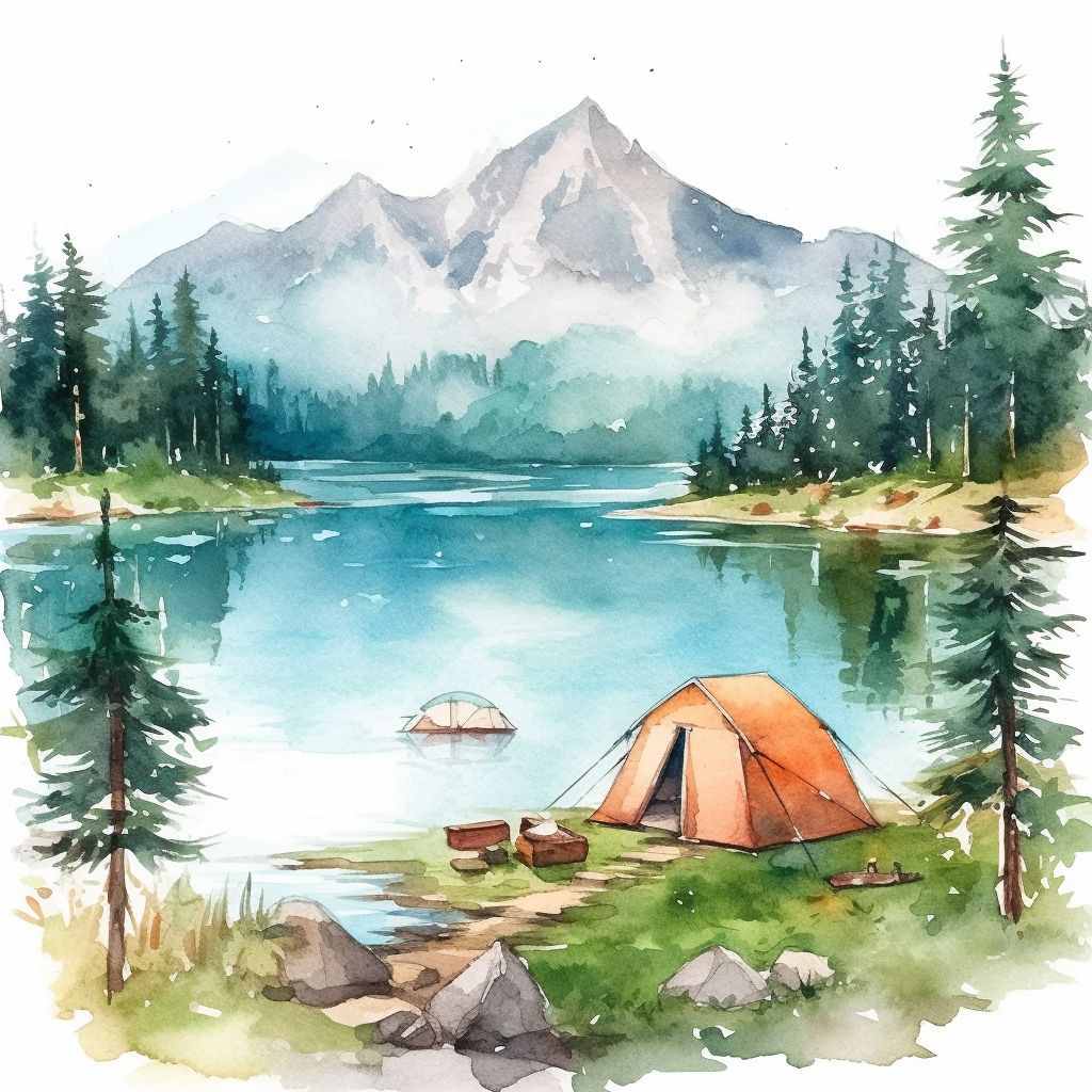 camp tent cliparts