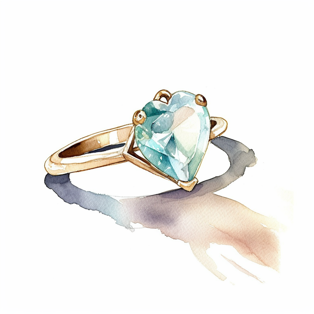 diamond heart cliparts