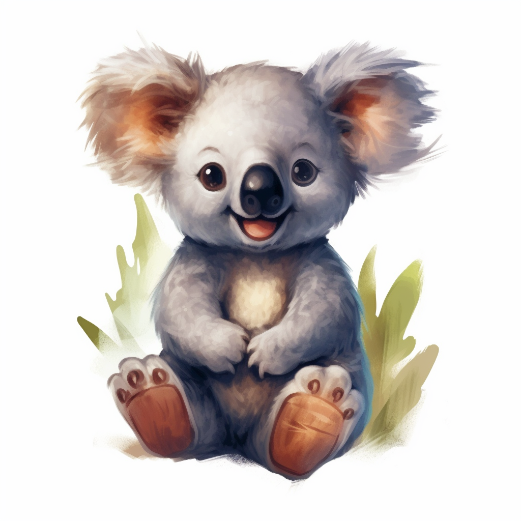 Koala Clipart - Cute Animal Clip Art - Commercial Use OK - Classful