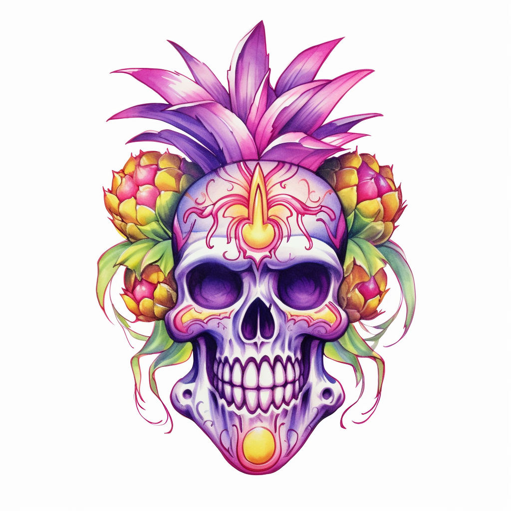 cartoon skull cliparts