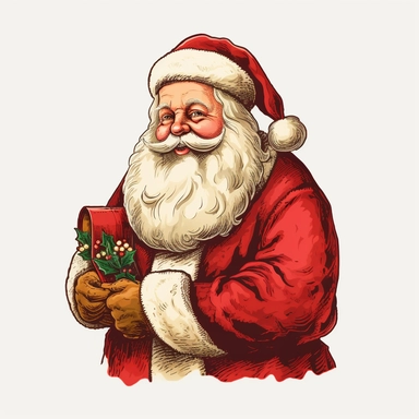 Clipart of father Christmas