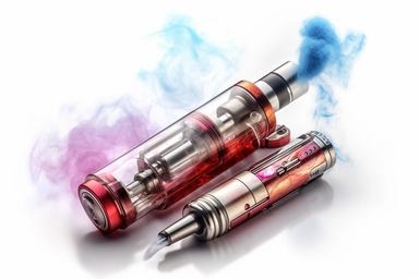 e-cigarette , highly detailed, isolated on white, clipart,