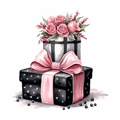 Birthday Gift Sketch - Gift Line Art Png,Birthday Present Png - free  transparent png images - pngaaa.com
