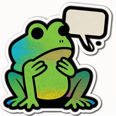 create a sticker with one frog on it. base it on these keywords: create 1 sticker brilliantly colored frogs separated frog stickers based on these keywords: stickers, black outline, stickers, colorful, lots of green too, 2d vector illustration sticker phone case stickers book journal stickers tiny stickers luggage stickers stickers skateboard stickers stickers goth stickers anime stickers laptop anime decal stickers spooky stickers thank you stickers printable frog sticker frog stickers cute fro