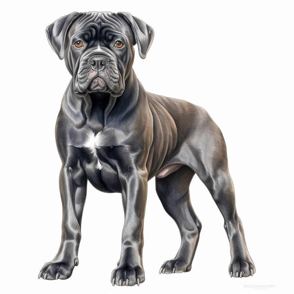 black and white dog clipart
