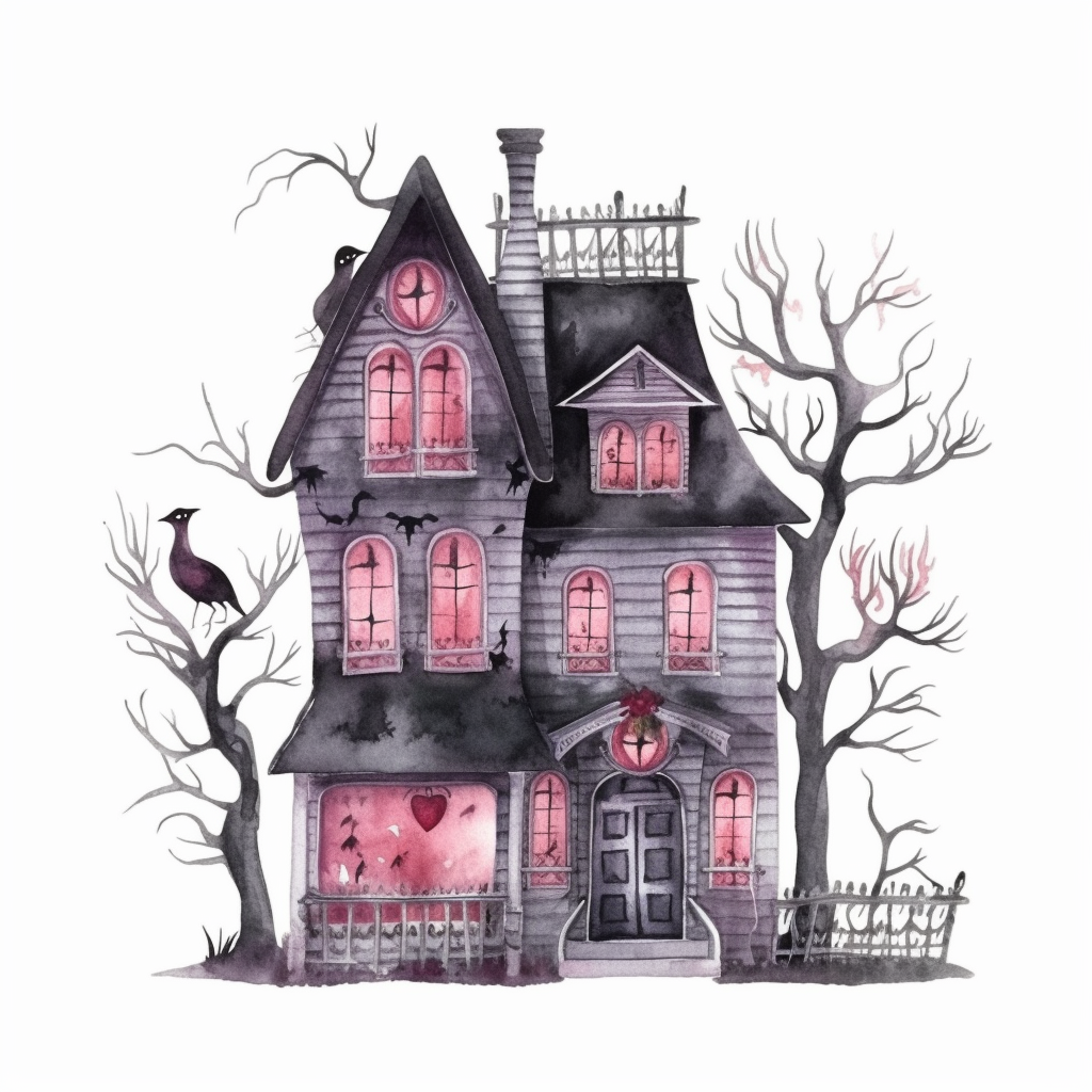 house pink cliparts