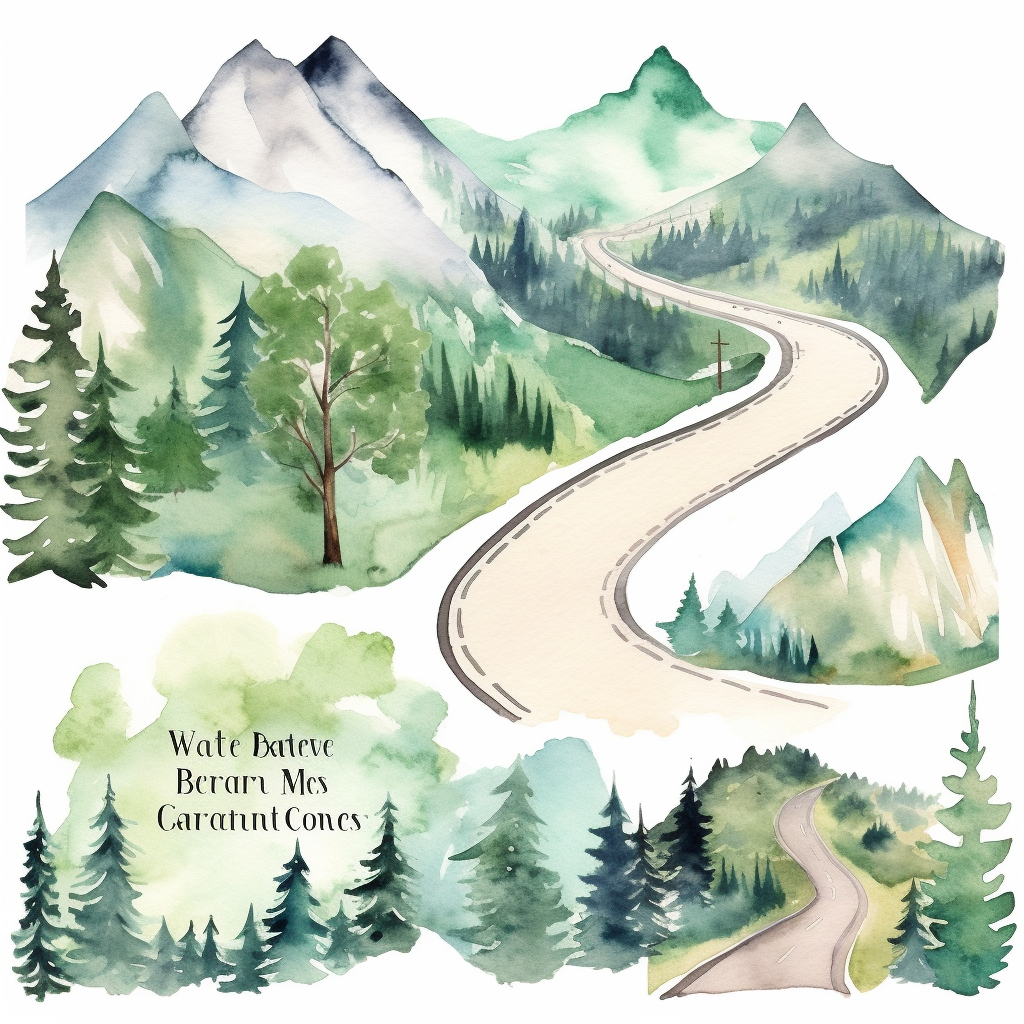 blue mountain cliparts