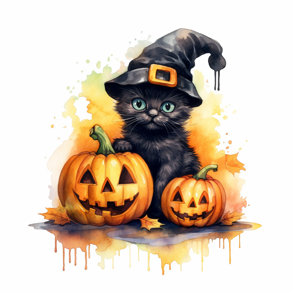 halloween cat clipart