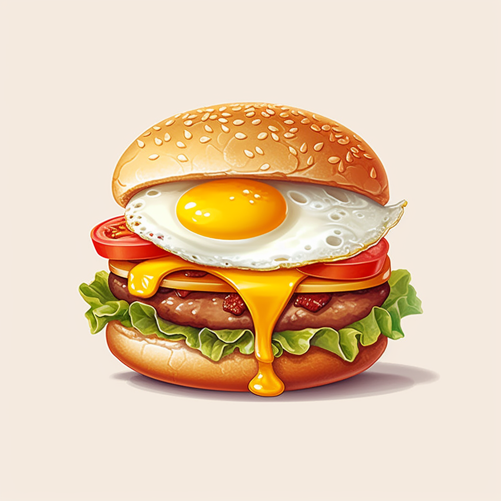 fried egg clipart