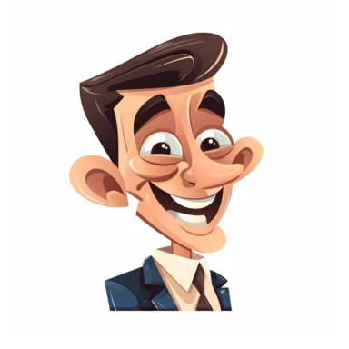 happy cute Insurance Broker face, cartoon, clipart, mascot, isolated on white background