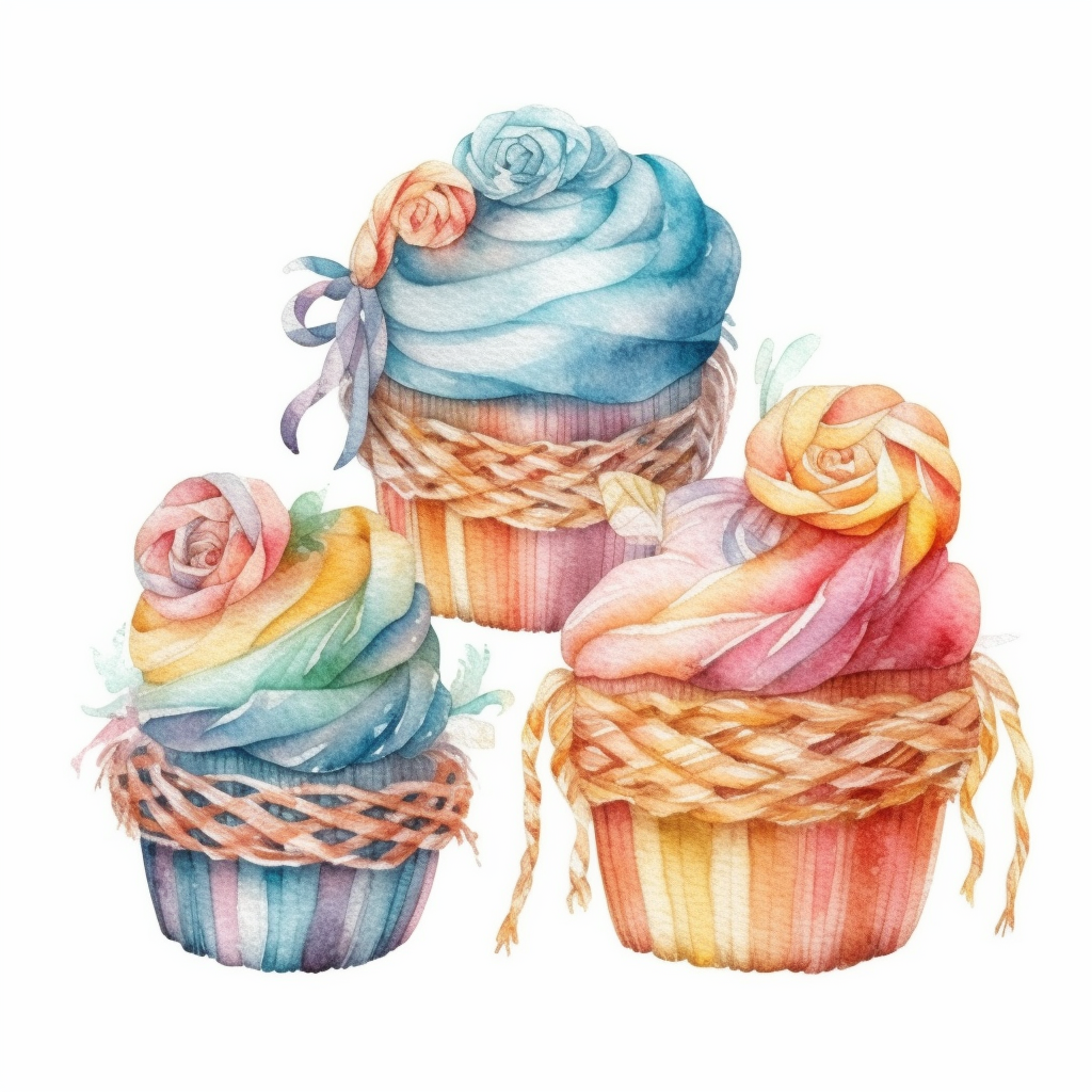 cute cupcakes cliparts
