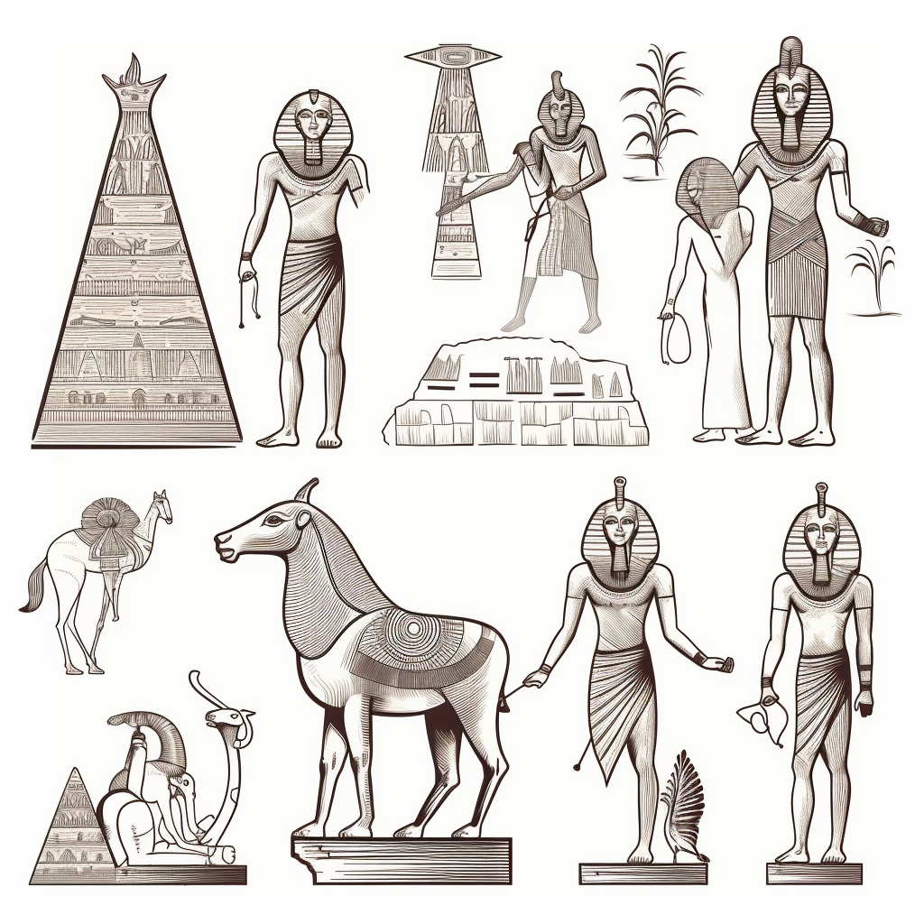 egyptian pyramid clipart
