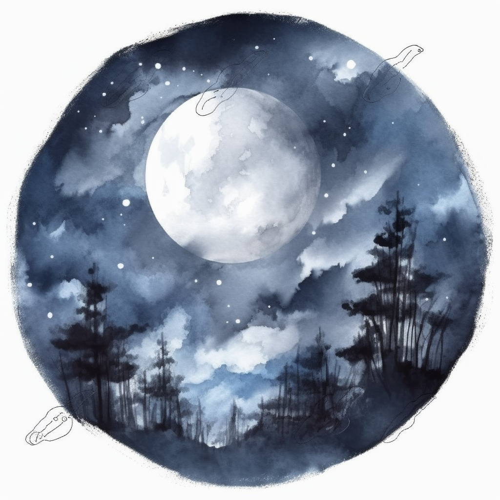 cloud moon cliparts