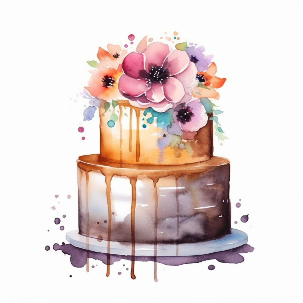 cake flowers cliparts