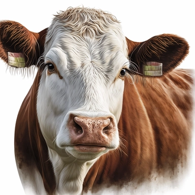 face hereford cow, clipart, png
