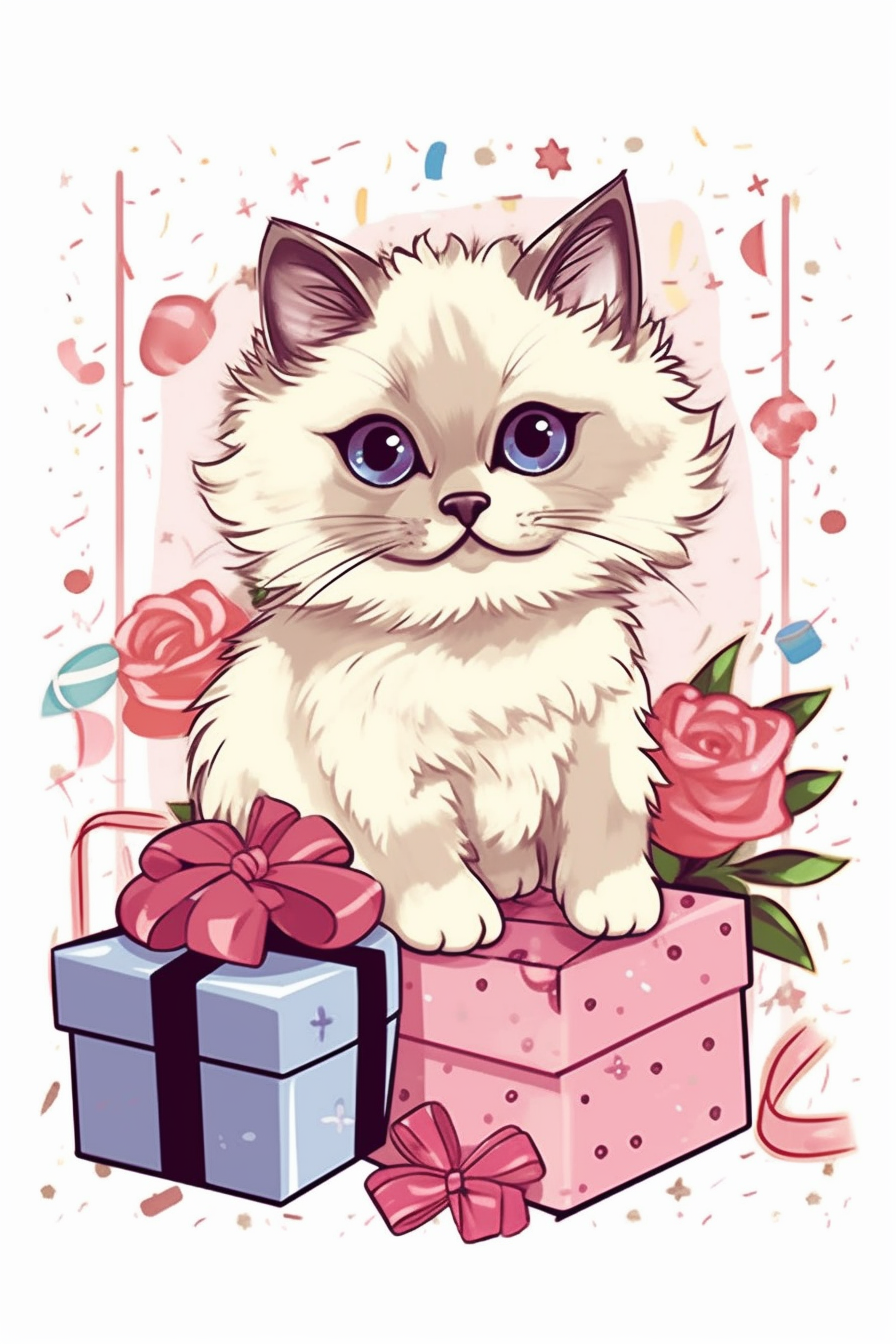 cute kitten clipart