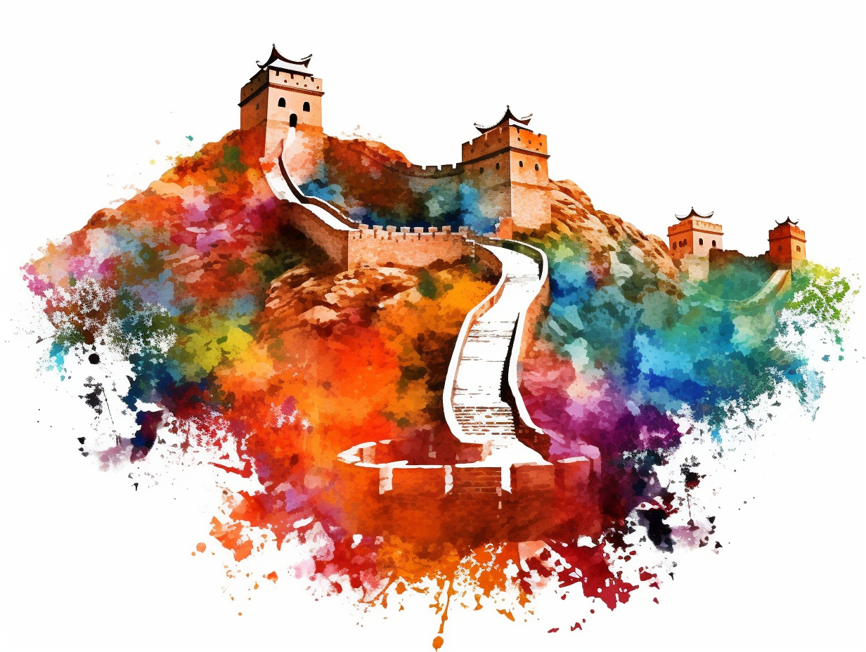 great wall of china clipart