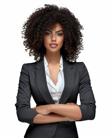 Beautiful executive, business woman png file, sublimation, conservative fashion Nova Model Black Woman Clipart, Large Handbag, African American Female,