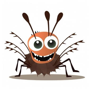 Cute Ant , Aquatic style, clipart, white background,