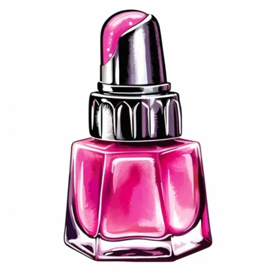 clipart nail polish bottle pink 2d