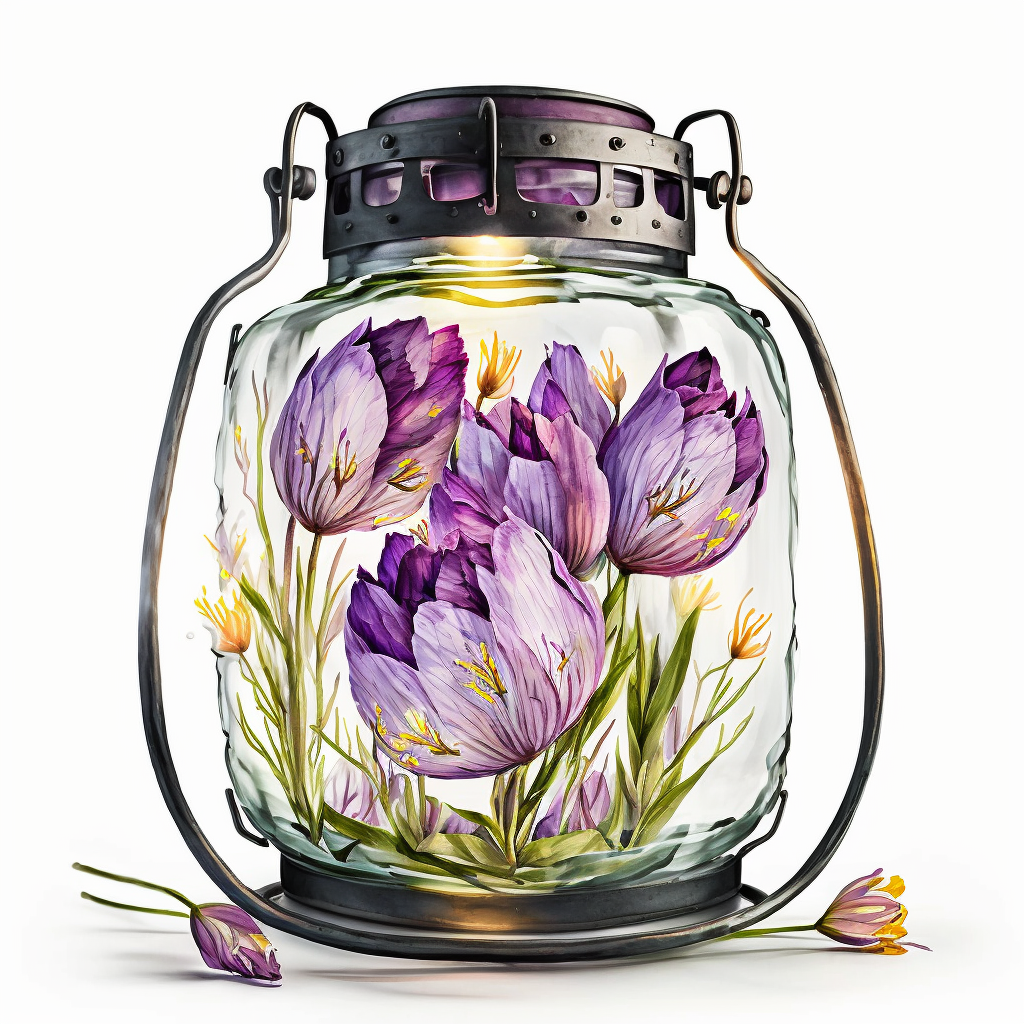 crocus flower cliparts