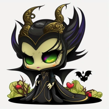 maleficent chibi clipart