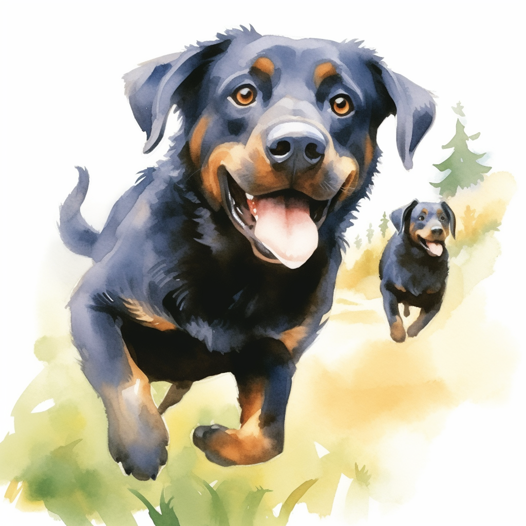 dog black and white clipart