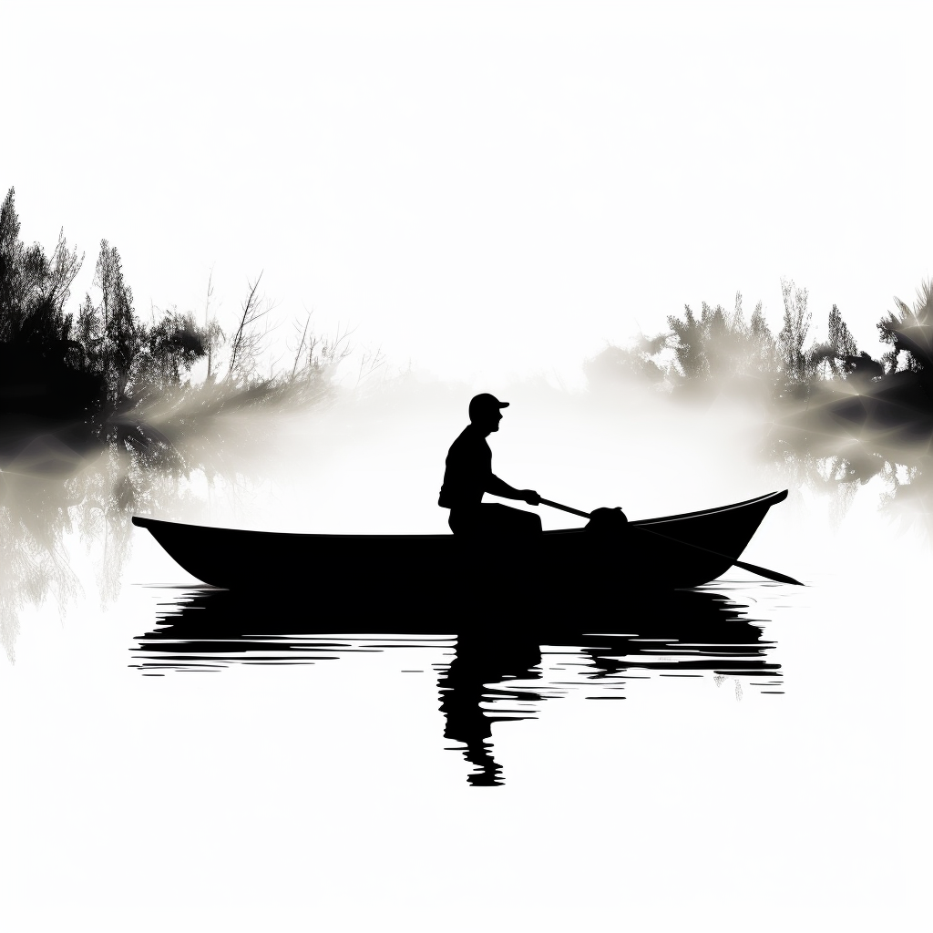 man fishing clipart