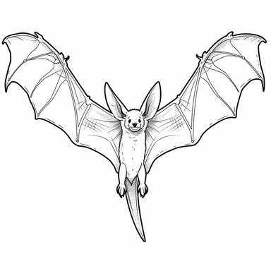 bat, simple, all black and white for coloring book, isolated, line art, printable outline art, digital art, clip art, only outerlines, black lines,