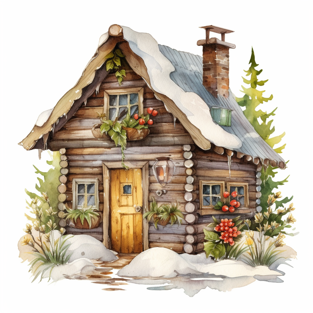 log cabin cliparts