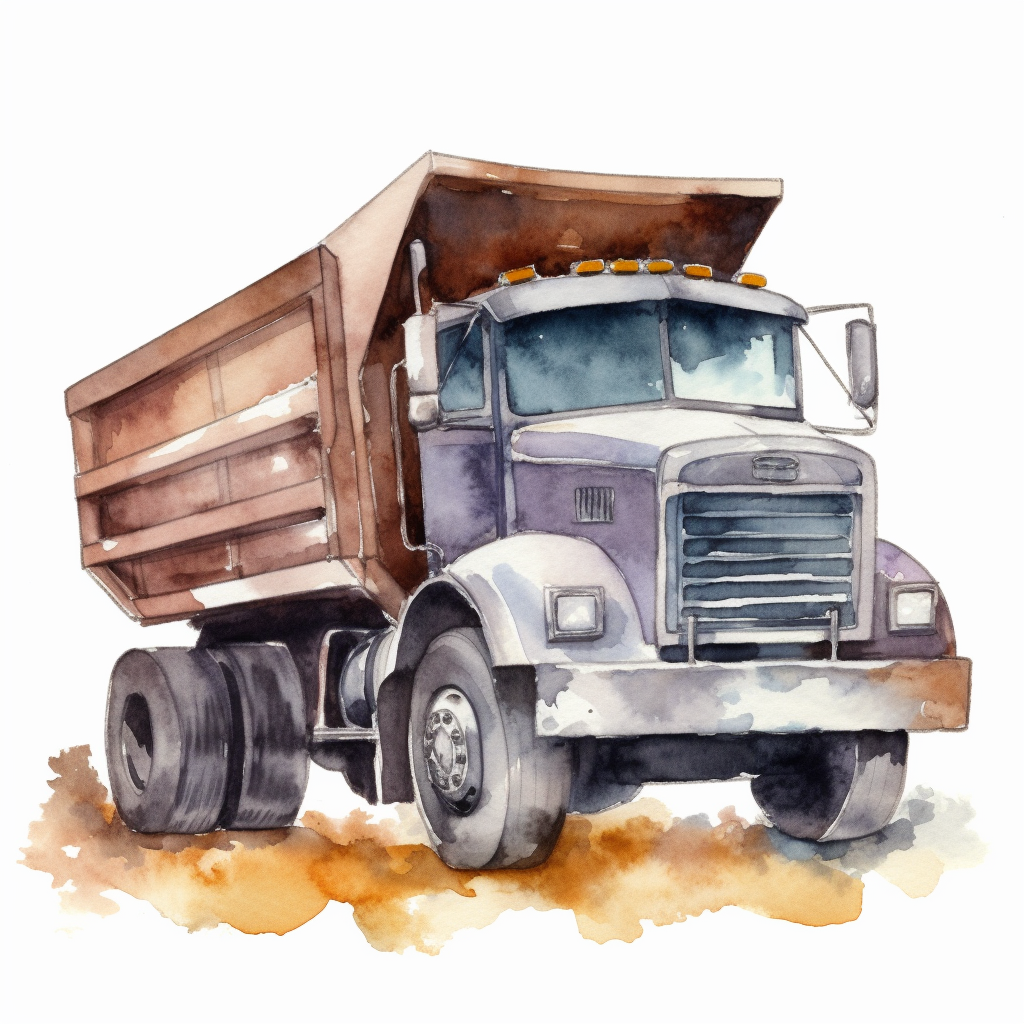 dump truck clipart