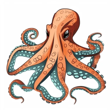 octopus vecror for corel draw clipart