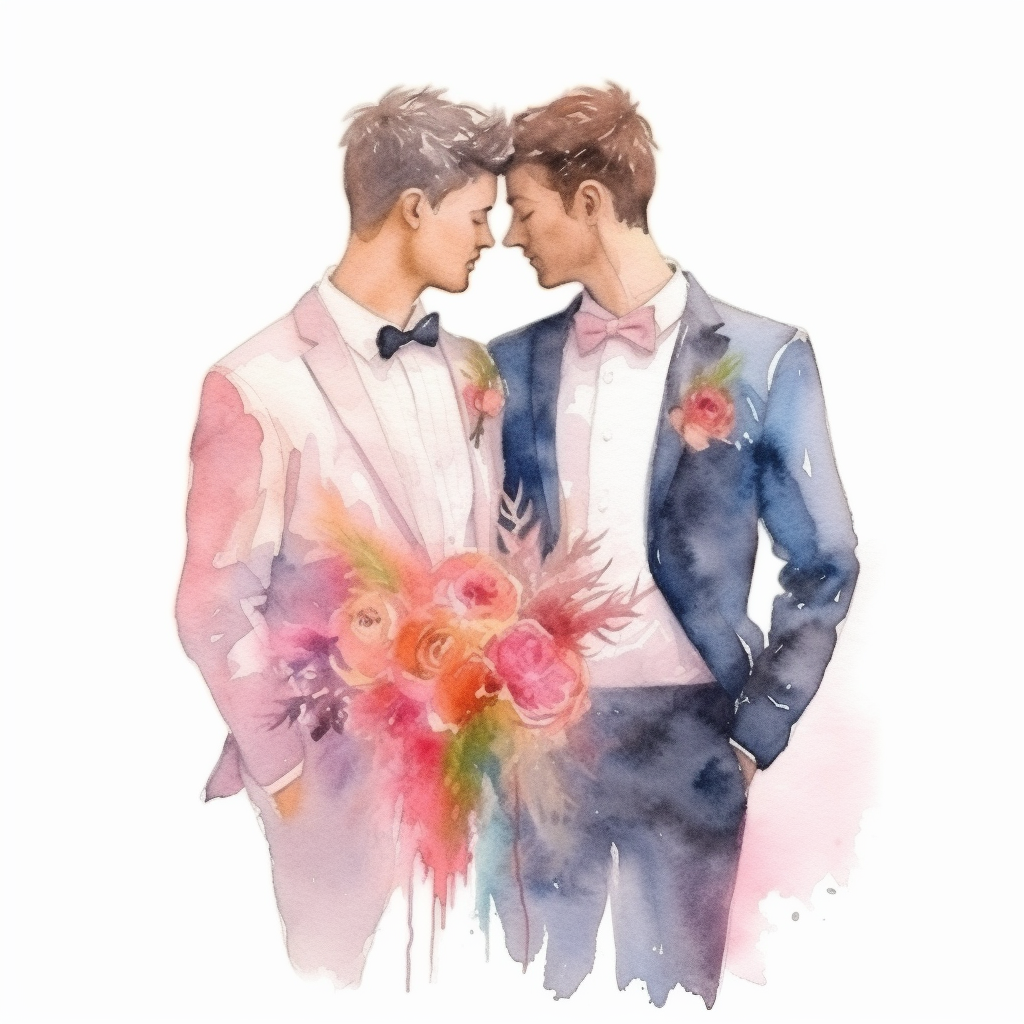 gay wedding cliparts