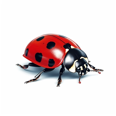 ladybug clipart,on white background with margins