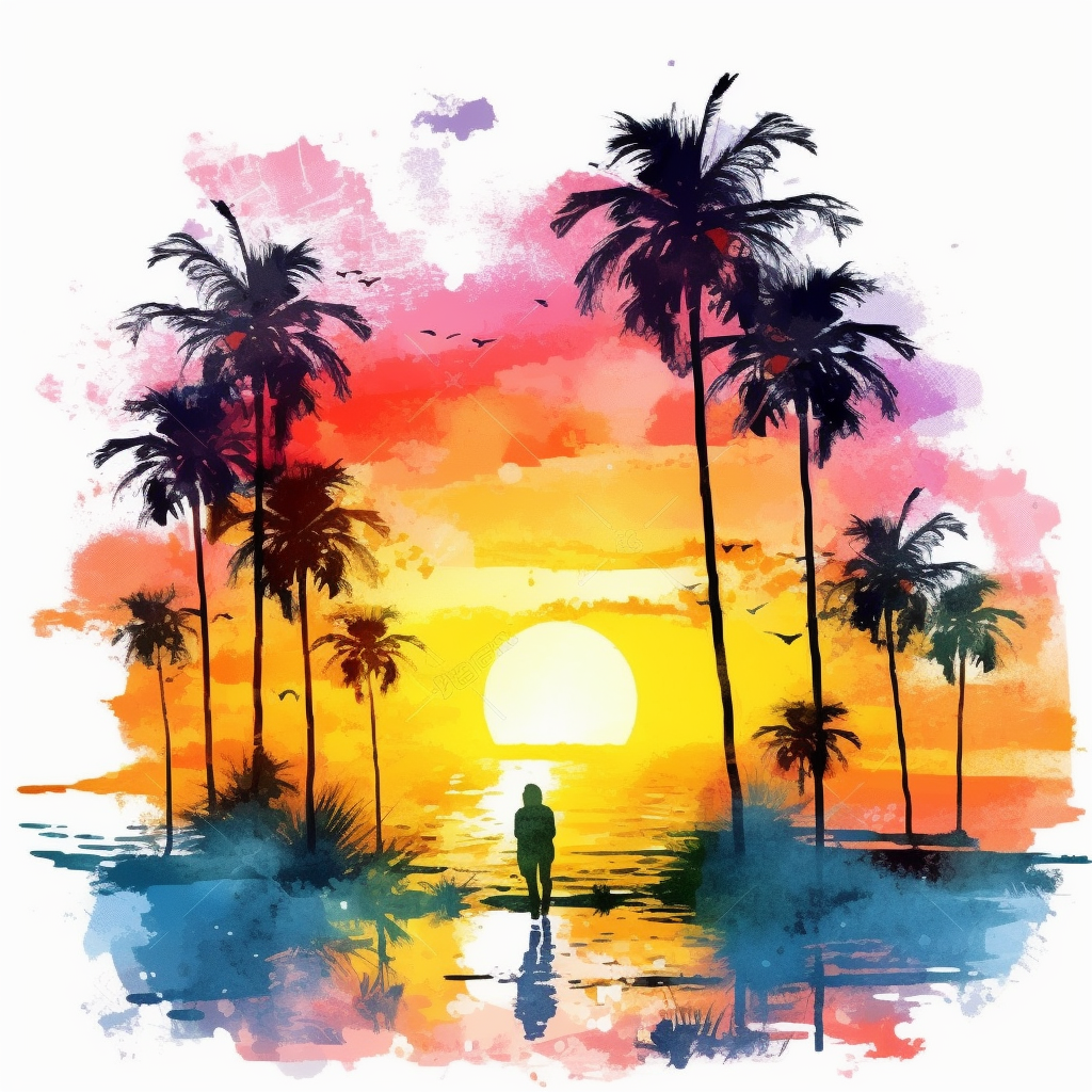 beach man cliparts