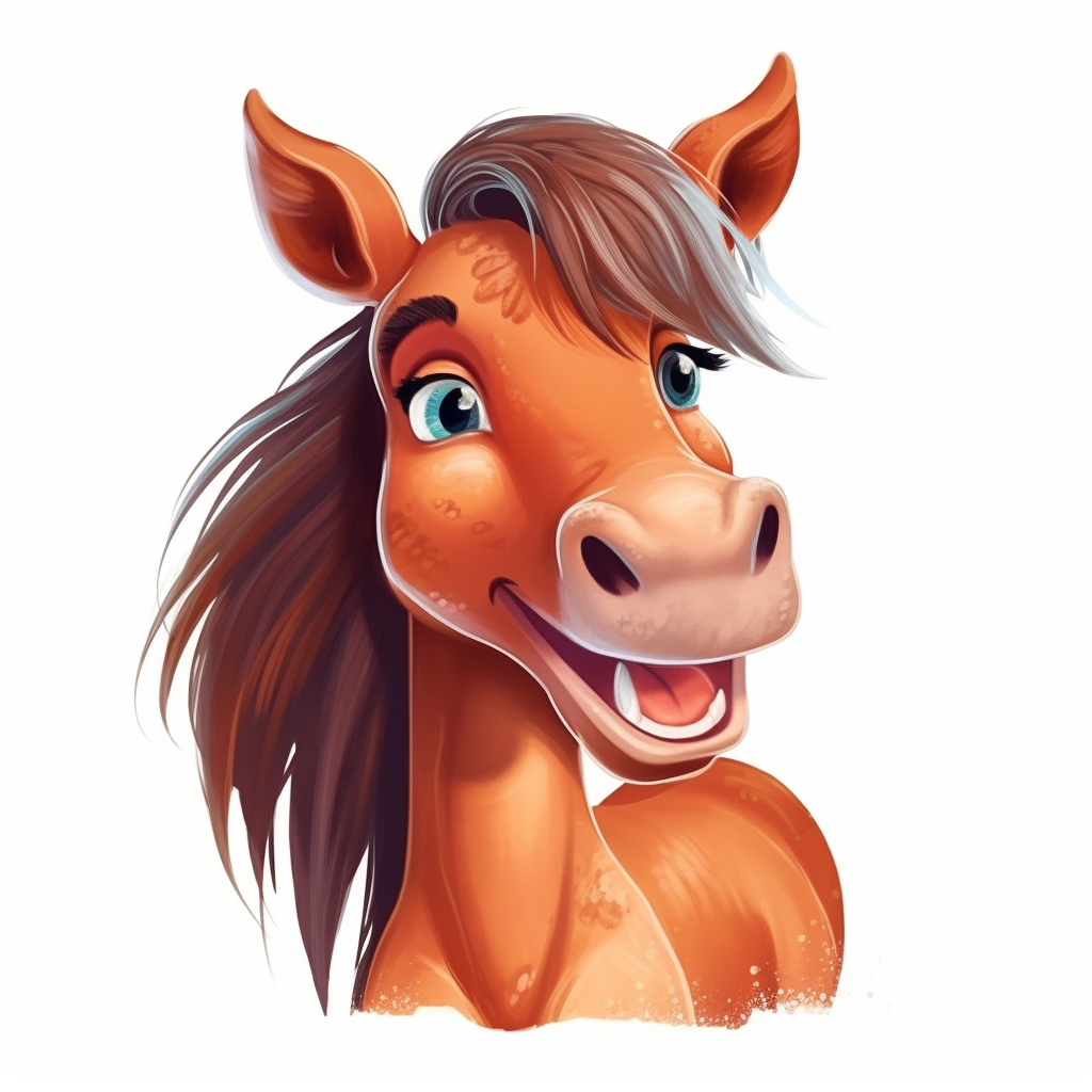 cartoon horses clipart