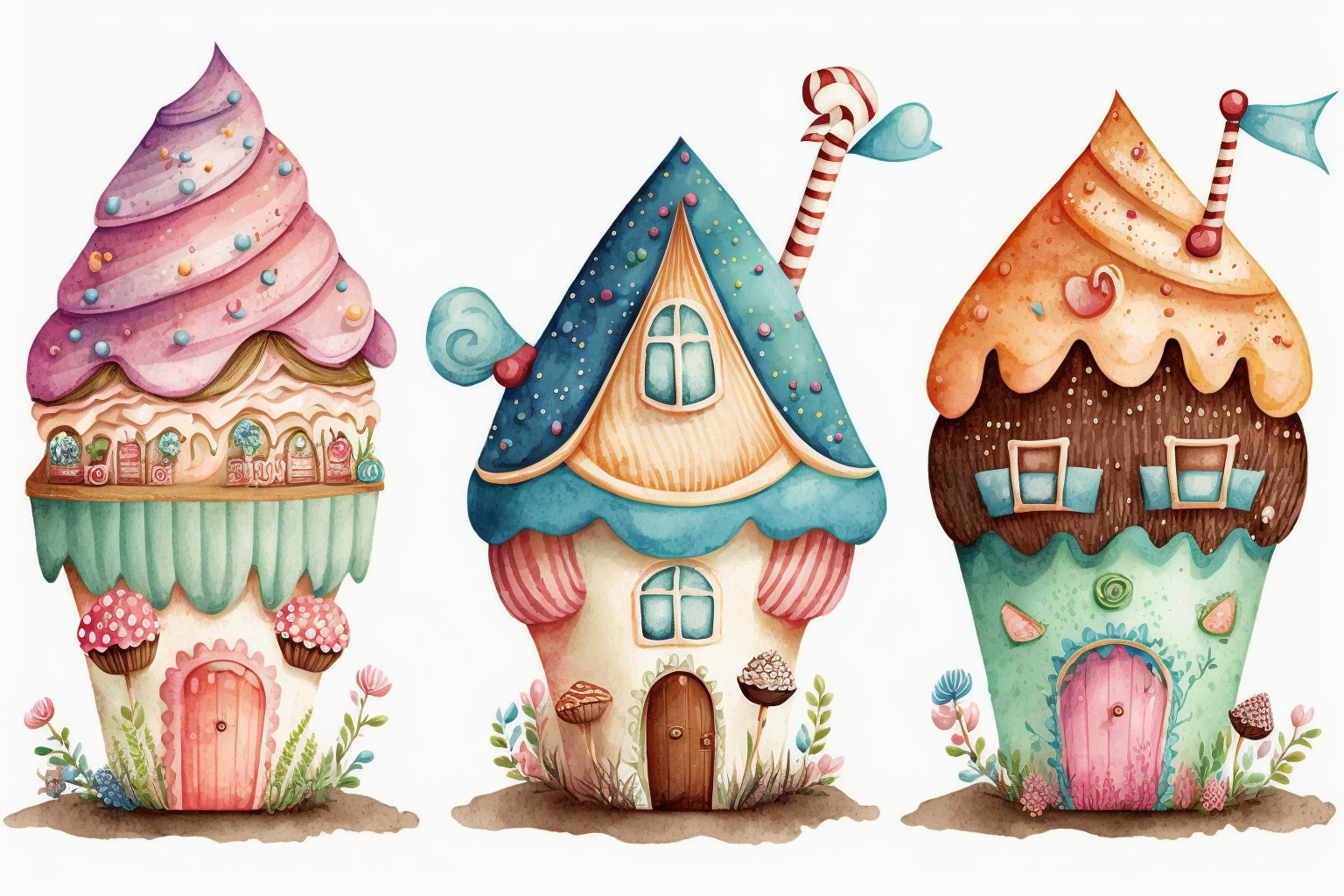 color cupcake cliparts