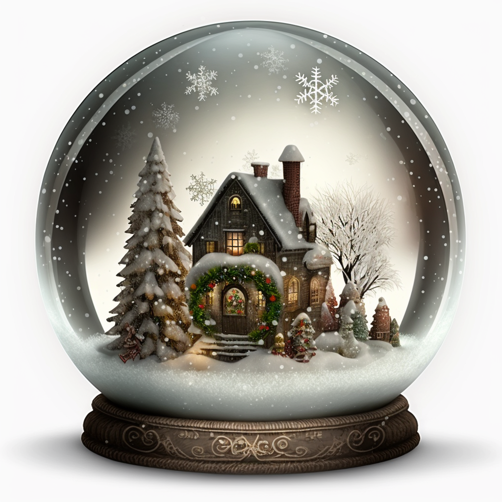 christmas village cliparts