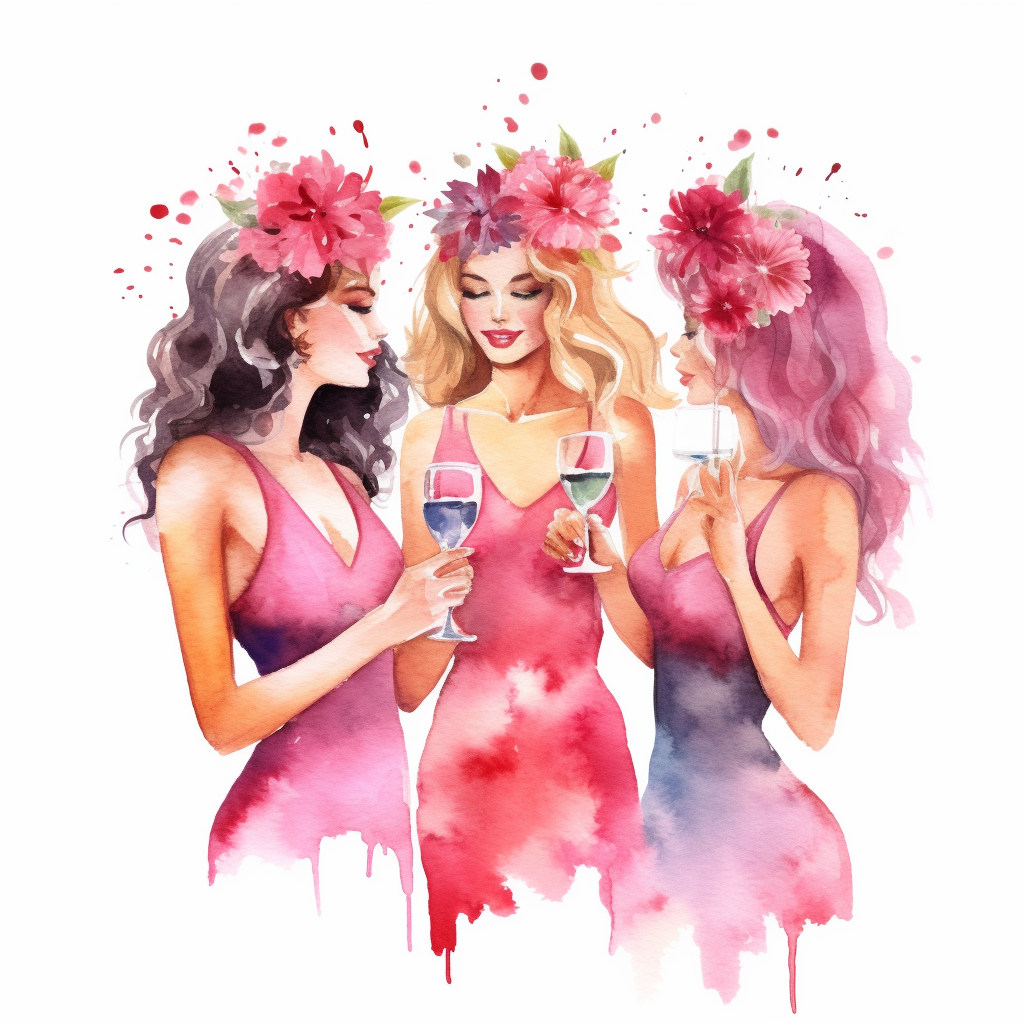 bachelorette party clipart
