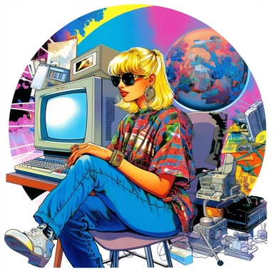1990s clipart
