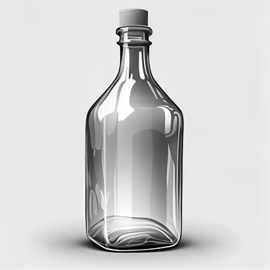 empty glass bottle clipart