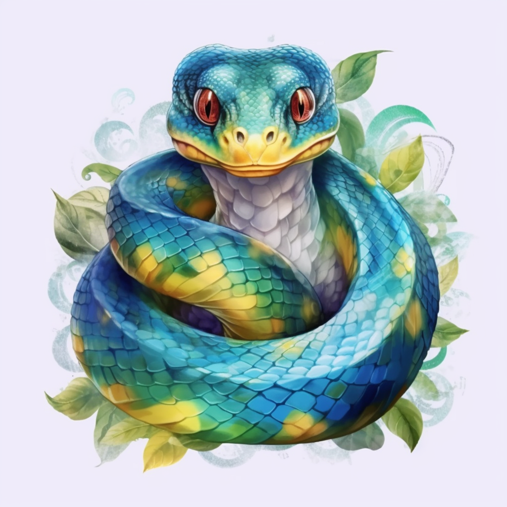 cartoon snake clipart