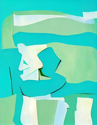 A painting by Willem De Kooning and Dana Schutz. 90s Clipart