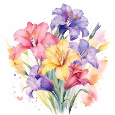 Imagine a serene garden blooming with vibrant lilies and irises, where every petal whispers tales of love and gratitude. In this enchanting setting, create a watercolor clipart masterpiece that celebrates the beauty of motherhood. Let your brushstrokes convey the delicate strength and nurturing spirit that mothers possess.