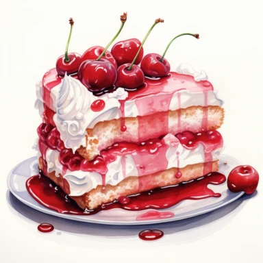 Hand drawn, watercolor, hyper realistic, white background, white margins, 16k, ultra detailed clipart, cut out image, hand-drawn, ultra HD, sharp and clean art, Retirement cake.