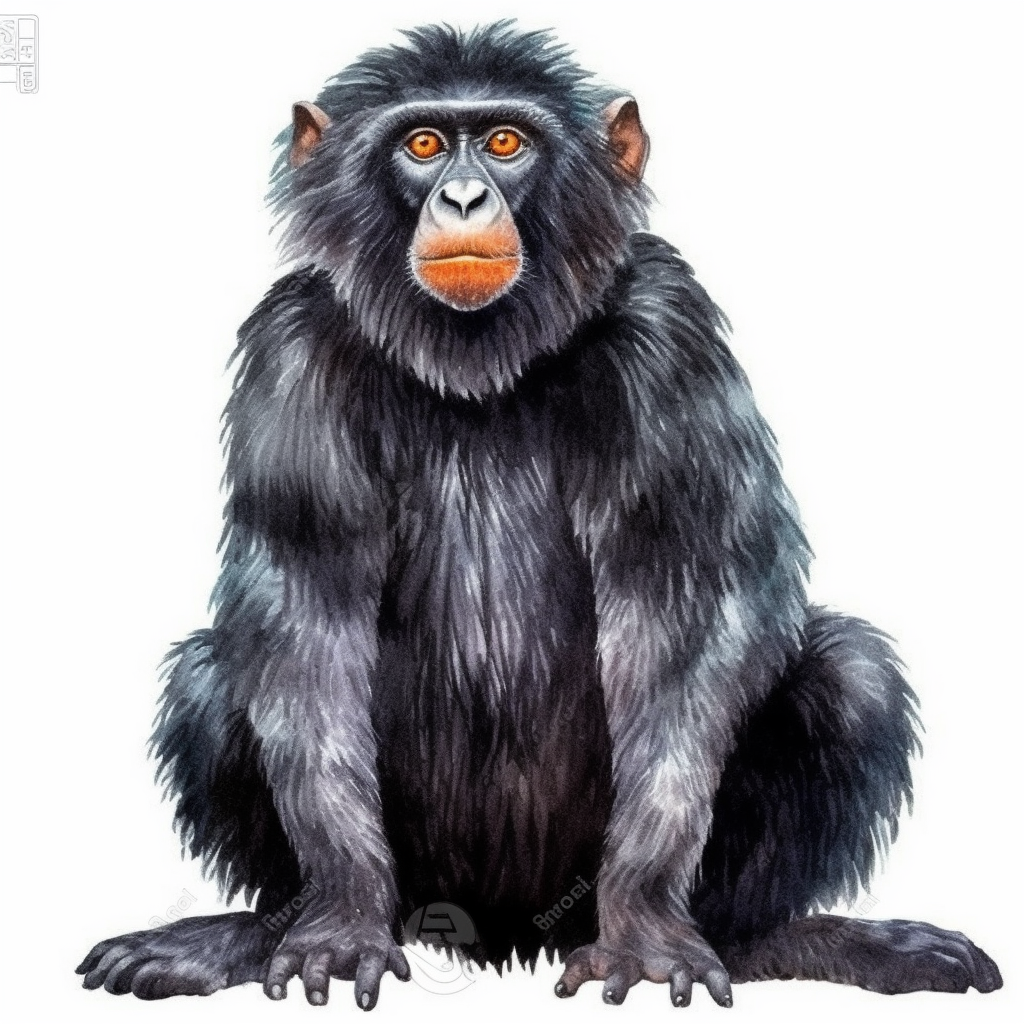 black monkey cliparts