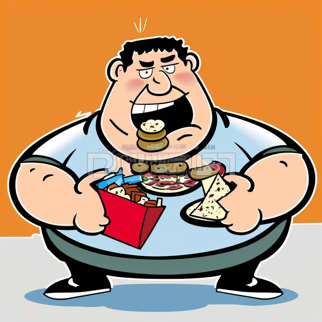 fat man clipart