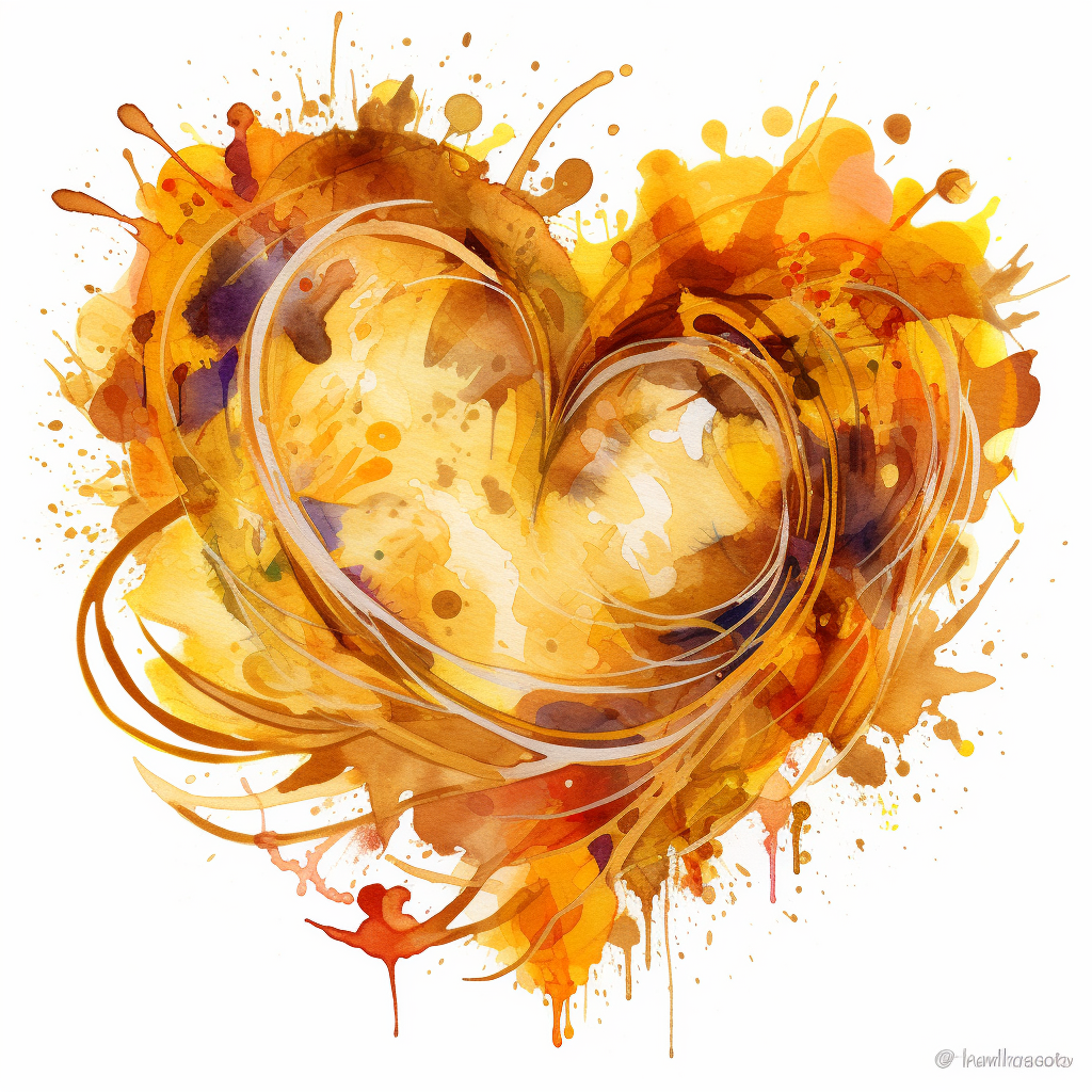 golden hearts cliparts