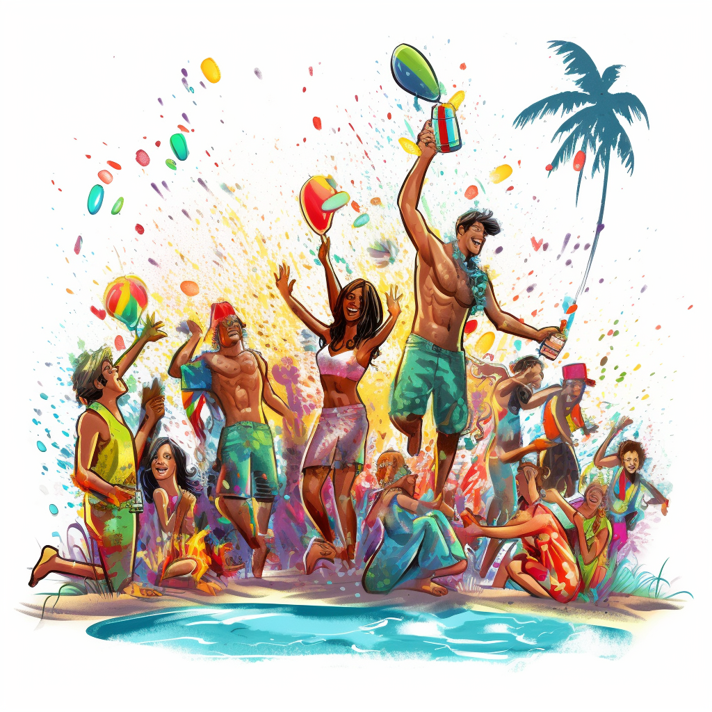 beach party clipart